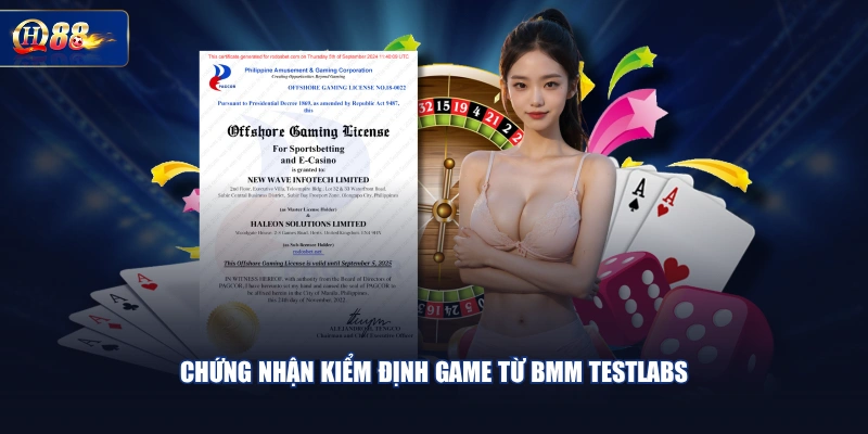 Chứng nhận kiểm định game từ BMM Testlabs