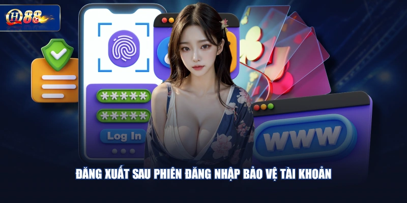 Đăng xuất sau phiên đăng nhập bảo vệ tài khoản